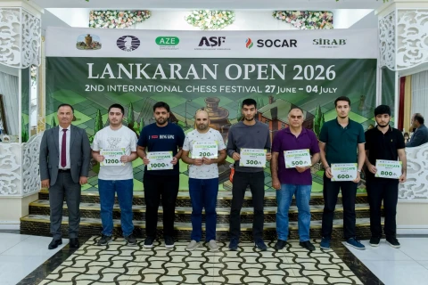 Азербайджанский шахматист вошел в тройку призеров Lankaran Open 2026