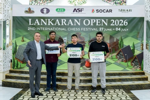 Азербайджанский шахматист вошел в тройку призеров Lankaran Open 2026