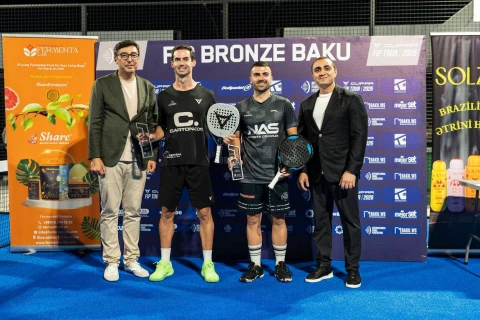“FIP Bronze Baku II” beynəlxalq padel turnirinin qalibləri məlum olub