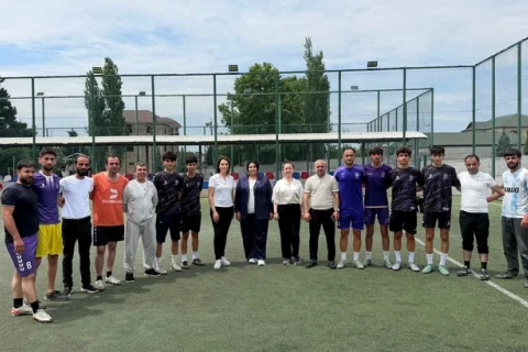 В Шамахы стартовал турнир по мини-футболу среди ветеранов Отечественной войны - ФОТО