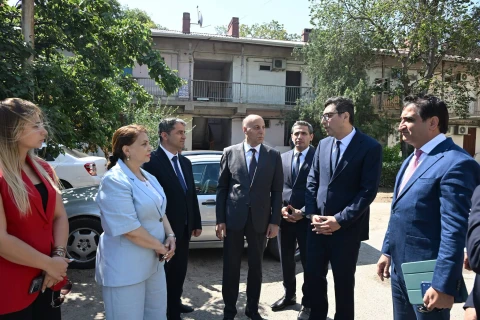 “Sağlam məhəllə” layihəsi çərçivəsində Sumqayıtda idman zonası istifadəyə verilib - FOTO
