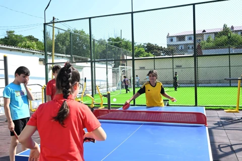 “Sağlam məhəllə” layihəsi çərçivəsində Sumqayıtda idman zonası istifadəyə verilib - FOTO