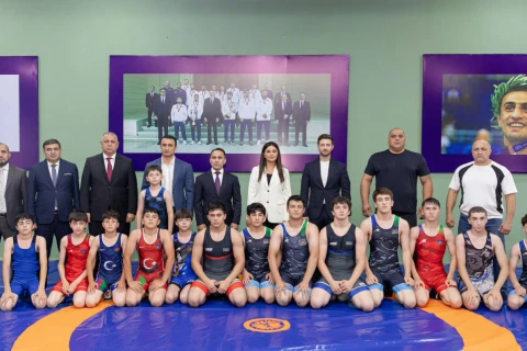 Qubada Şahdağ Güləş Klubunun yenilənmiş zalı istifadəyə verilib - FOTO