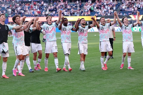 Belgium players celebrate with Trump's signature dance after eliminating USA