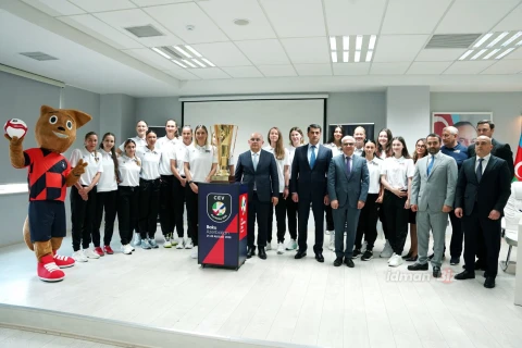 Avropa çempionatının kubokunun Bakıda təqdimat mərasimi keçirilib - FOTO/VİDEO