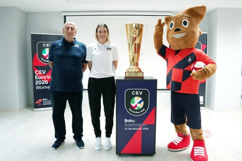 Avropa çempionatının kubokunun Bakıda təqdimat mərasimi keçirilib - FOTO/VİDEO