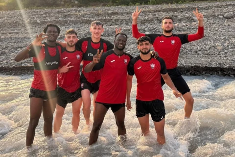 “Qəbələ” futbolçularının çay kənarında istirahəti - FOTO