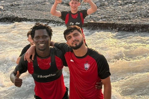 “Qəbələ” futbolçularının çay kənarında istirahəti - FOTO