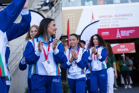 “Xüsusi olimpiya birləşmiş futbol dünya kuboku”nun açılış mərasimi keçirilib - FOTO