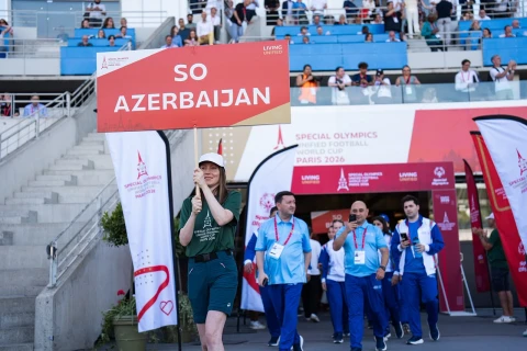 “Xüsusi olimpiya birləşmiş futbol dünya kuboku”nun açılış mərasimi keçirilib - FOTO