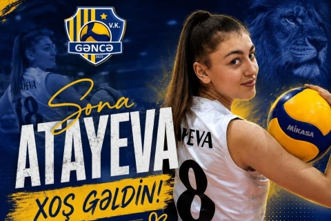 “Gəncə” voleybolçusu Sona Atayeva ilə yeni müqavilə imzalayıb