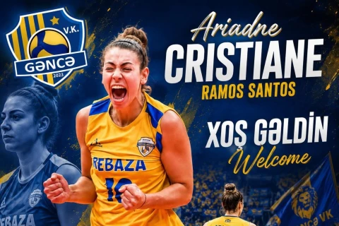 “Gəncə” braziliyalı voleybolçu Ariadne Ramosu heyətinə qatıb