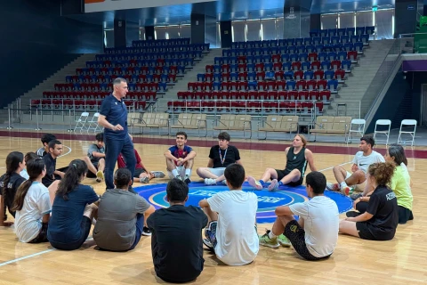 Gənc basketbol hakimləri üçün təlim-seminar keçirilib - FOTO