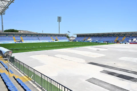 Təmirdə olan Bayıl stadionunun YENİ GÖRÜNTÜLƏRİ - FOTO
