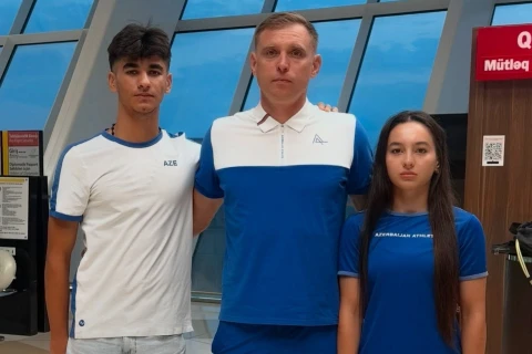 Сборная Азербайджана отправилась на чемпионат Европы по акватлону