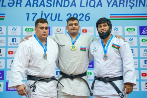 Kişi cüdoçular arasında Liqa yarışının son turu keçirilib
