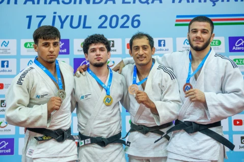 Kişi cüdoçular arasında Liqa yarışının son turu keçirilib