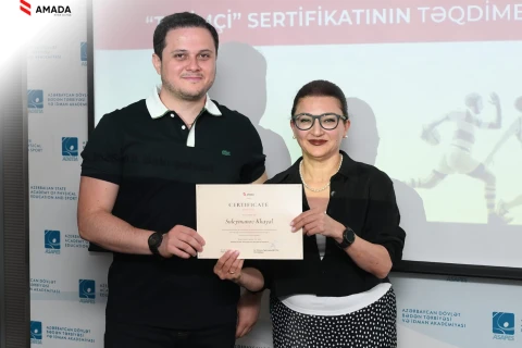 AMADA antidopinq təlimçi proqramının iştirakçılarına sertifikatlar təqdim edib - FOTO