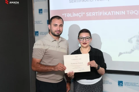 AMADA antidopinq təlimçi proqramının iştirakçılarına sertifikatlar təqdim edib - FOTO