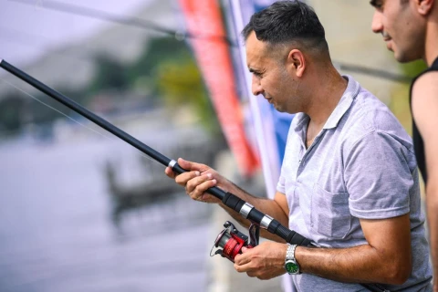Mingəçevirdə idman federasiyaları arasında balıq ovu festivalı keçirilib - FOTO/VİDEO
