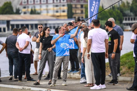 Mingəçevirdə idman federasiyaları arasında balıq ovu festivalı keçirilib - FOTO/VİDEO