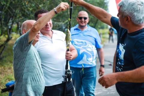 Mingəçevirdə idman federasiyaları arasında balıq ovu festivalı keçirilib - FOTO/VİDEO