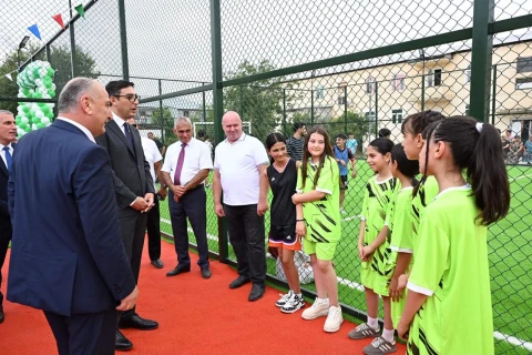 Zərdab, Ucar və Kürdəmirdə yeni “Sağlam məhəllə” idman zonaları istifadəyə verilib - FOTO