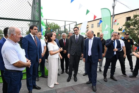 Zərdab, Ucar və Kürdəmirdə yeni “Sağlam məhəllə” idman zonaları istifadəyə verilib - FOTO