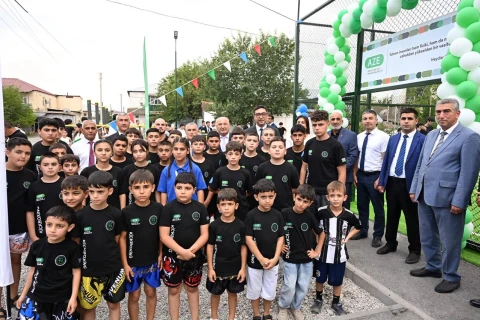 Zərdab, Ucar və Kürdəmirdə yeni “Sağlam məhəllə” idman zonaları istifadəyə verilib - FOTO