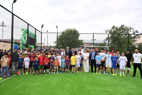 Zərdab, Ucar və Kürdəmirdə yeni “Sağlam məhəllə” idman zonaları istifadəyə verilib - FOTO