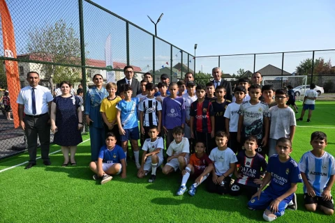 Zərdab, Ucar və Kürdəmirdə yeni “Sağlam məhəllə” idman zonaları istifadəyə verilib - FOTO