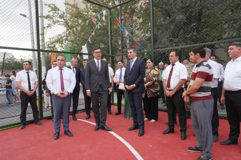 Zərdab, Ucar və Kürdəmirdə yeni “Sağlam məhəllə” idman zonaları istifadəyə verilib - FOTO