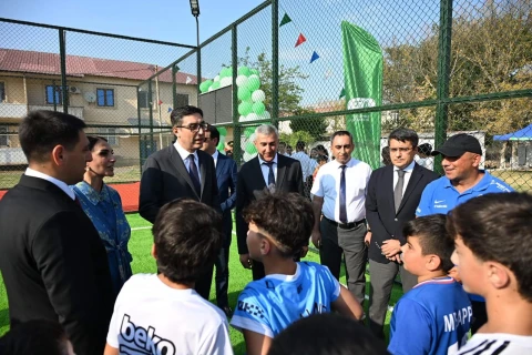 Zərdab, Ucar və Kürdəmirdə yeni “Sağlam məhəllə” idman zonaları istifadəyə verilib - FOTO
