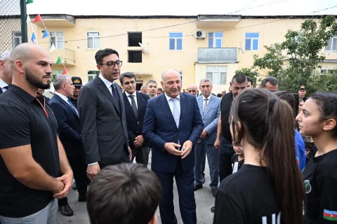 Zərdab, Ucar və Kürdəmirdə yeni “Sağlam məhəllə” idman zonaları istifadəyə verilib - FOTO