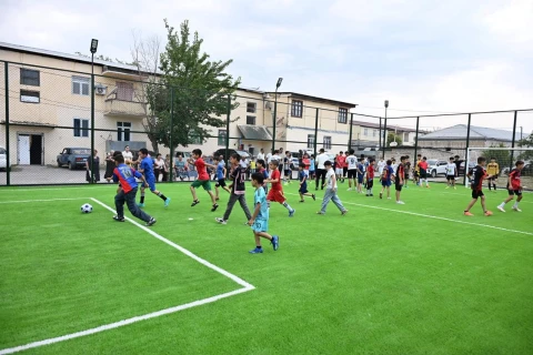 Zərdab, Ucar və Kürdəmirdə yeni “Sağlam məhəllə” idman zonaları istifadəyə verilib - FOTO