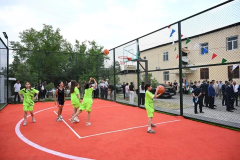 Zərdab, Ucar və Kürdəmirdə yeni “Sağlam məhəllə” idman zonaları istifadəyə verilib - FOTO