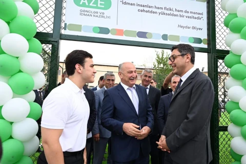 Zərdab, Ucar və Kürdəmirdə yeni “Sağlam məhəllə” idman zonaları istifadəyə verilib - FOTO