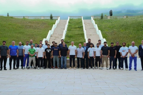Rəşad Nəbiyev cüdo millisi ilə görüşüb - FOTO