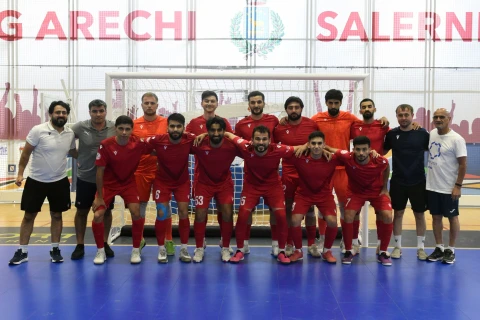 Azərbaycanın futzal komandası Avropa Universitet Oyunlarının yarımfinalına yüksəlib - FOTO