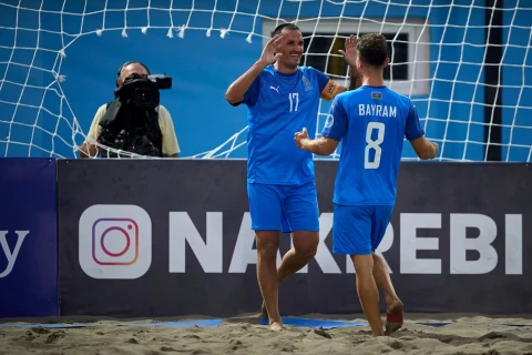 Çimərlik futbolu millimiz Qazaxıstana qalib gəlib