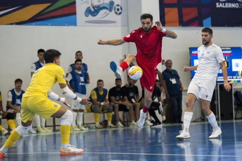 Futzal komandamız Avropa Universitet Oyunlarında ikinci olub - FOTO