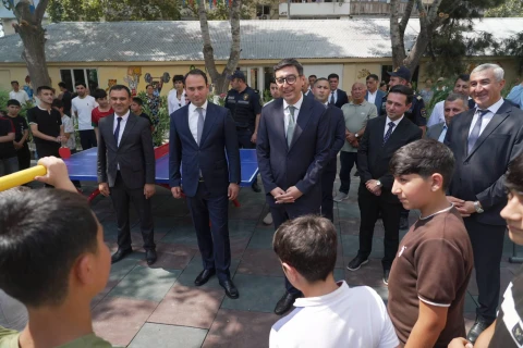 “Sağlam məhəllə” layihəsi çərçivəsində Ağdaşda idman zonası istifadəyə verilib - FOTO