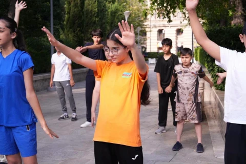 “Səhər idmanı” layihəsi Dədə Qorqud parkında davam edib - FOTO