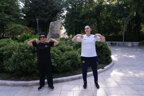 “Səhər idmanı” layihəsi Dədə Qorqud parkında davam edib - FOTO