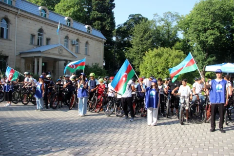 Qazaxda velosiped üzrə Federasiya Kuboku yarışları keçirilib - FOTO/VİDEO