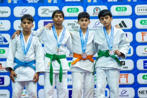 Avropa Cüdo Ümidləri Turnirində U-14-lərin mübarizəsi başa çatıb - FOTO