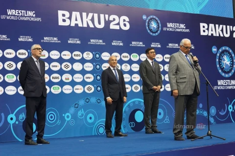 Bakıda 17 yaşadək güləşçilər arasında dünya çempionatının açılış mərasimi keçirilib - FOTO/VİDEO