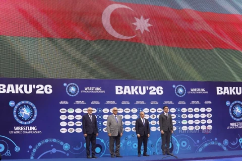 Bakıda 17 yaşadək güləşçilər arasında dünya çempionatının açılış mərasimi keçirilib - FOTO/VİDEO