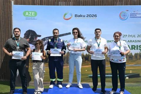 Bakıda keçirilən stend atıcılığı üzrə yarışın qalibləri açıqlandı - FOTO