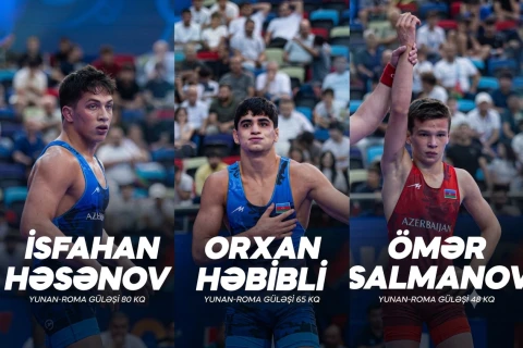 Три азербайджанских борца выступят в схватках за медали чемпионата мира U17